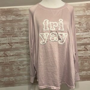 Long sleeve super soft “Friday” crew long sleeve top
